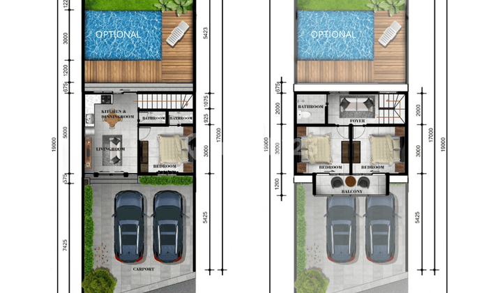 Rumah Semi Villa Konsep Modern Minimalis Harga Ekonomis 2