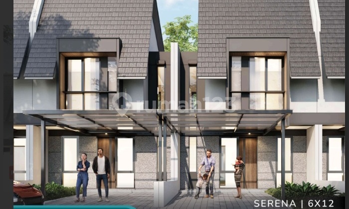 2-Story Teraland House in Menganti Gresik with 4 Bedrooms and a Stunning Pool