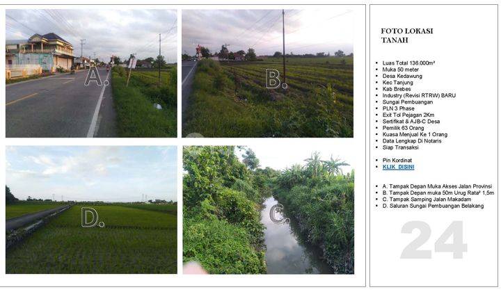 Dijual Cepat Tanah Industri Siap Jual Kab Brebes Jateng 2