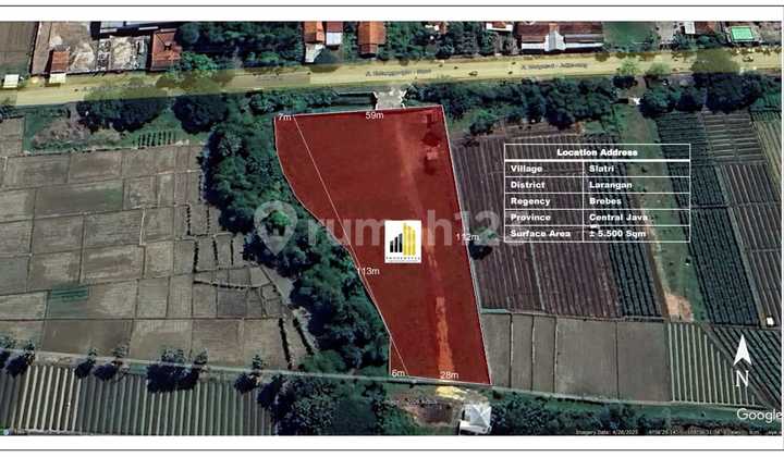 Dijual Cepat Tanah Perumahan Pergudangan& Industri