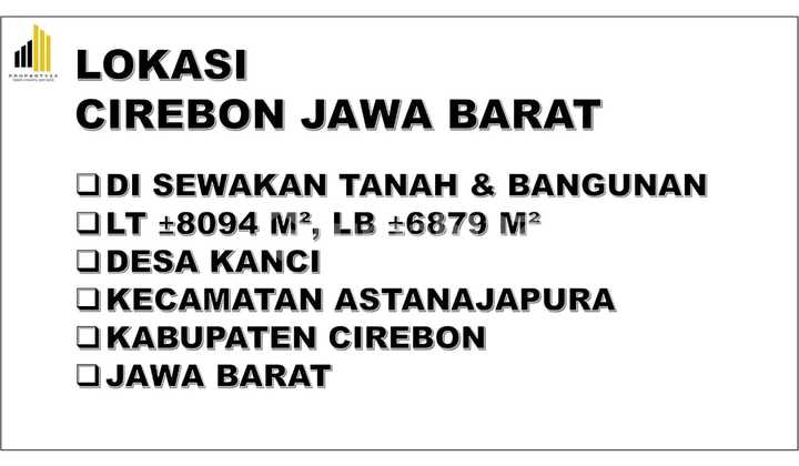 For Rent Land and Building for Factory or Warehouse