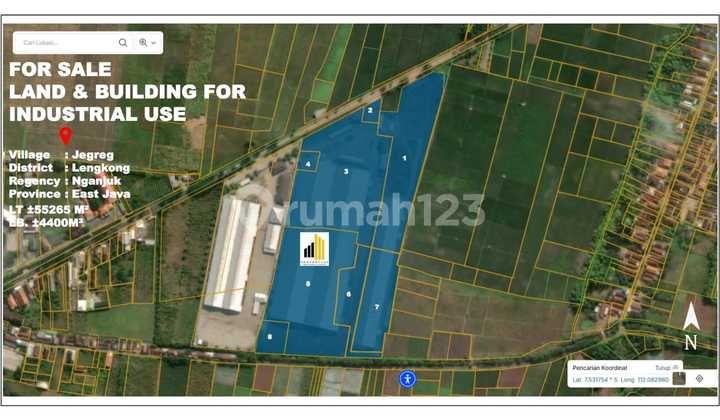FOR SALE FAST EX FACTORY NGANJUK EAST JAVA