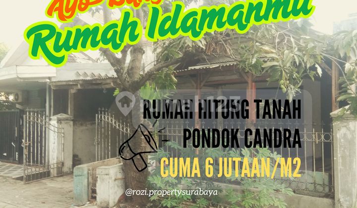 Rumah PONDOK CANDRA MURAH Hitung Tanah Saja Lebar 8m Dkt TOL Rungkut Gunung Anyar Rumah PONDOK CANDRA MURAH Hitung Tanah Saja Lebar 8m Dkt TOL Rungkut Gunung Anyar
