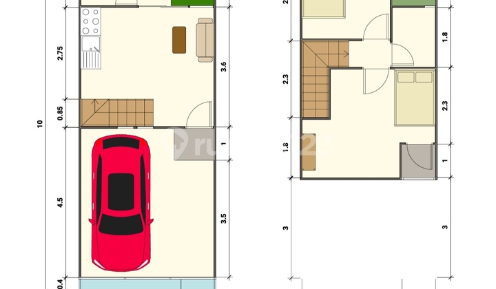 RUMAH GRESS SIAP HUNI, Lokasi : Perumahan Gununganyar Emas - Rungkut - Surabaya Timur