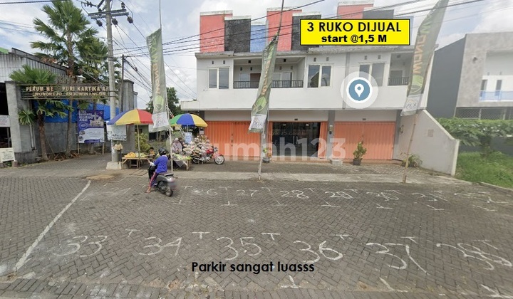 RUKO Malang Kota 2 Lantai Parkir Luas Padat Penduduk Pasti Cuwan Lokasi Strategis Arjowinangun Kedungkandang
