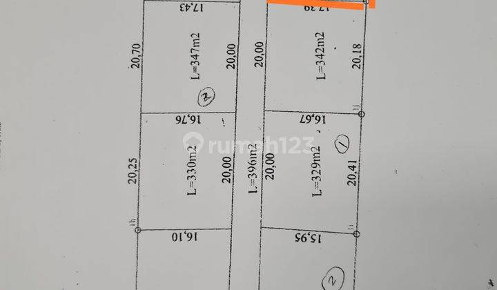 Dijual Tanah 553 M2 lokasi di Pantai Balangan, Kuta selatan 2