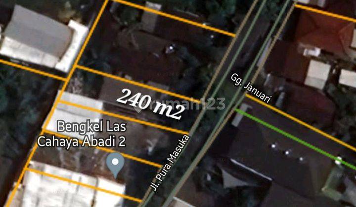 Land for sale measuring 240 M2 on Main Street Puramasuka, Ungasan 2