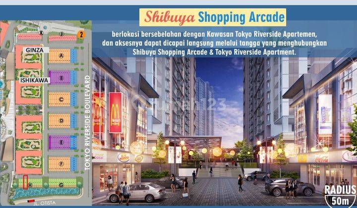 Ruko Shibuya Pik 2 Disewa Ukuran 4,5x16,25 Standar Termurah 1