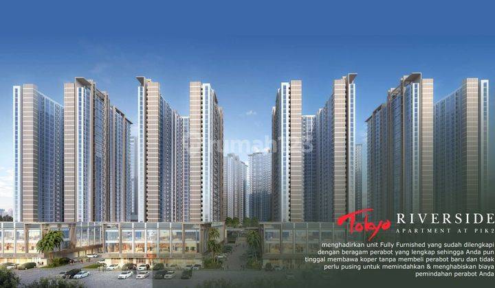 Dijual Apartemen Tokyo Riverside Pik 2 Uk 36m2 View Taman + Laut 1