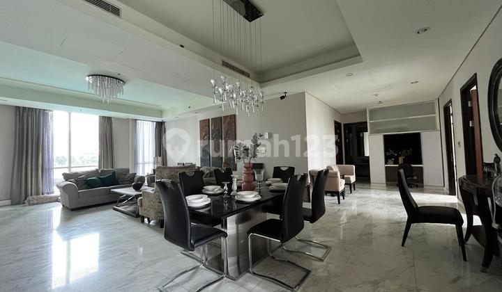 The Peak Apartement Sudirman 3 BR Semi Furnished in the CBD Sudirman Location, South Jakarta
