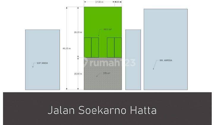 Kavling Tanah Dan 4 Ruko Di Soekarno Hatta Bandung 2