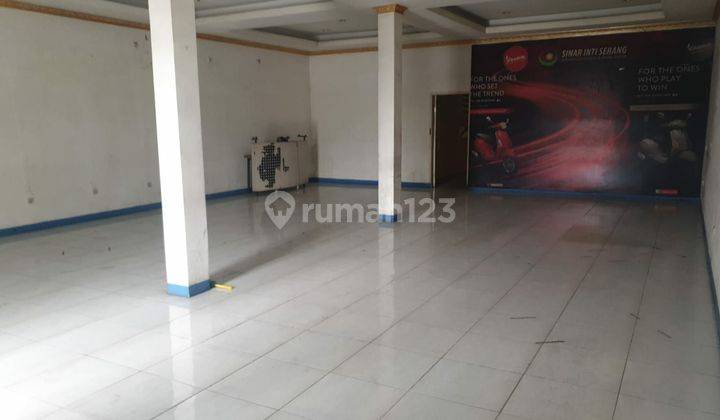 Disewakan Ruko 1 Lantai Strategis Pinggir Jalan Raya Serang Cikupa 1