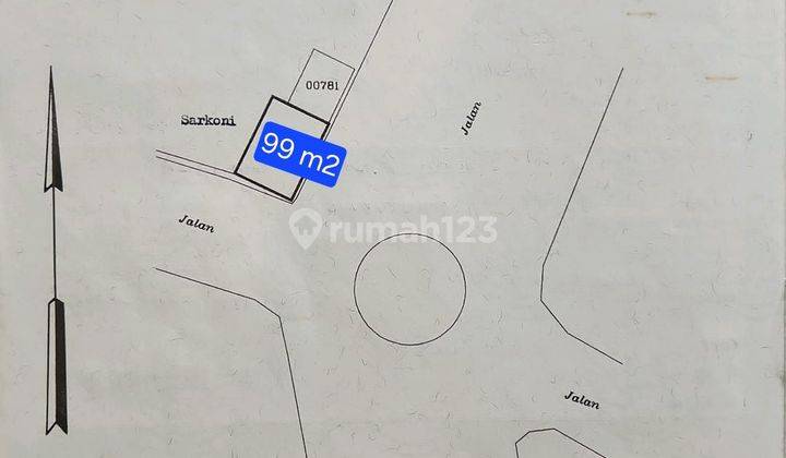 Dijual Cepat Tanah Hoek Komersil 287 M2 Di Pertigaan Jalan Tigaraksa 2