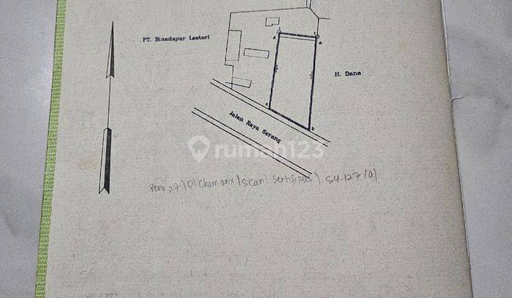 Dijual Strategis - Gudang & Toko Ex Material Bangunan (bonus Rumah Tinggal & Mess Karyawan) Di Jl. Serang Cikupa 2