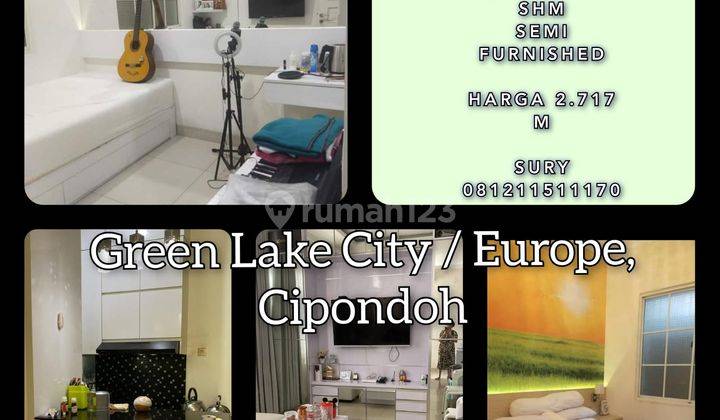 Dijual Rumah Cantik Green Lake City, Cipondoh Cluster Europe 1