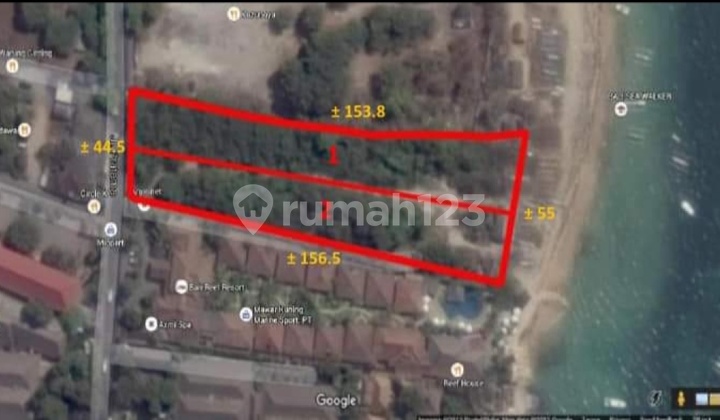 Dijual Cepat Tanah Los Pantai / Beachfront di Nusa Dua, Bali
