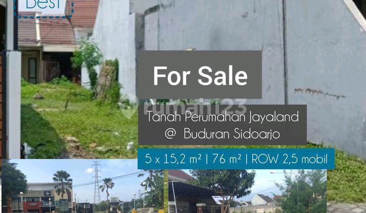 Tanah Shm Perumahan Yang Nyaman Dari Jayaland Di Buduran Sidoarjo