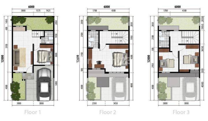 Rumah Casa Jardin Cluster Quin, Type Oleander 2