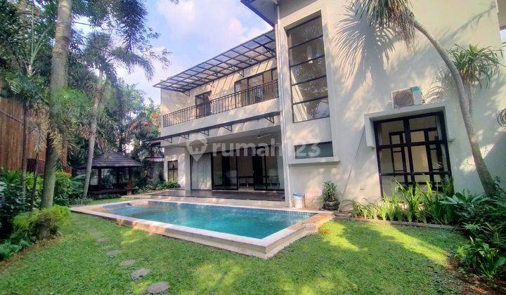 DIJUAL RUMAH MEWAH 2 LANTAI DENGAN PRIVATE SWIMMING POOL DI KEBAGUSAN JAKARTA SELATAN 1