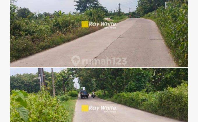 Dijual Tanah di Kedawung, Nguter, Sukoharjo. Jalan Raya Sukoharjo Wonogiri 1