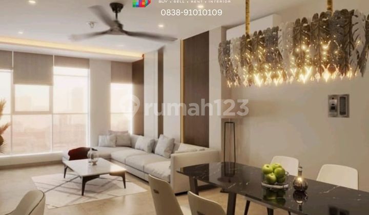 For Rent Apartment Four Winds Permata Hijau 3Br - New Furnish, Close To Senayan City, Railway Station Palmerah / Busway 2