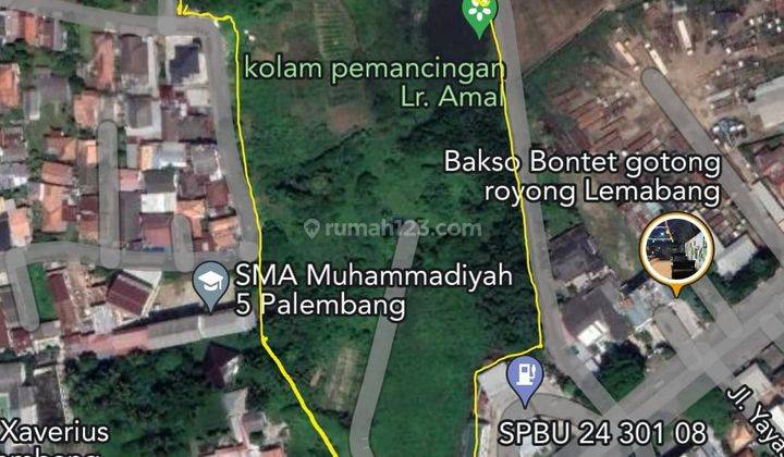 Jual Tanah di Jalan Protokol Palembang Sumsel dibawah Njop 