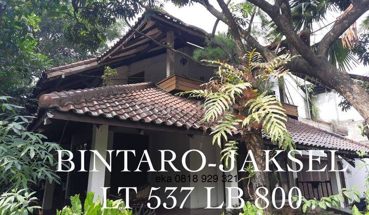 Jual Rumah Bintaro JAKSEL harga NJOP 2