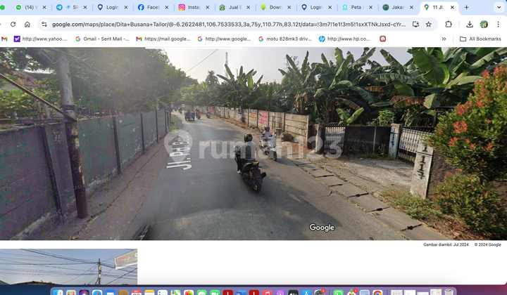 Tanah 6700 M2 Bintaro, Tangerang Selatan