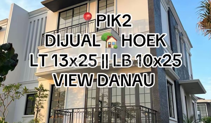 Dijual Rumah Pik2 Hoek Brand New Model American Clasic View Danau 1