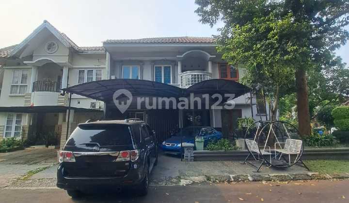 Rumah Hoek luas dan asri di Alam Sutera