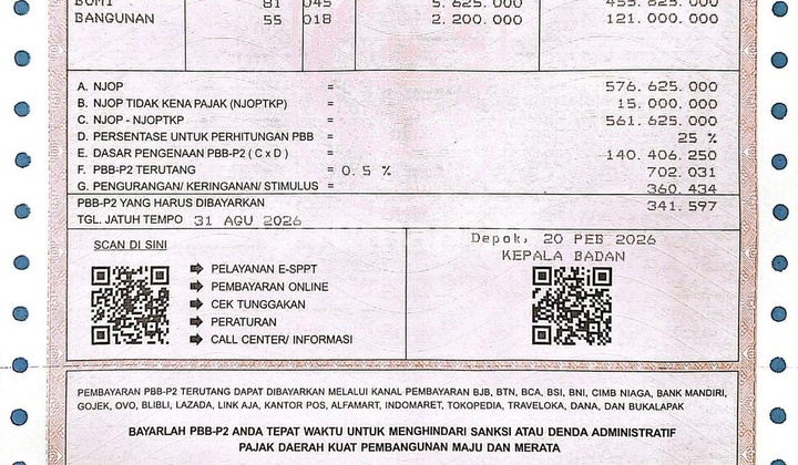 Rumah Dijual Bojongsari Depok Siap Huni Dekat The Park Sawangan