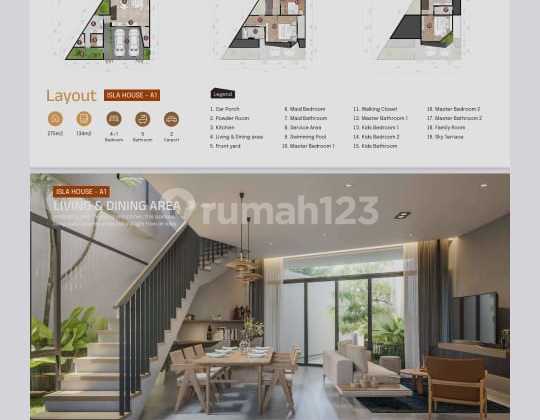 FOR SALE NEW 3-STORY HOUSE (UNFURNISHED) IN THE ROW HOUSE CLUSTER CIPETE SELATAN, SOUTH JAKARTA 2