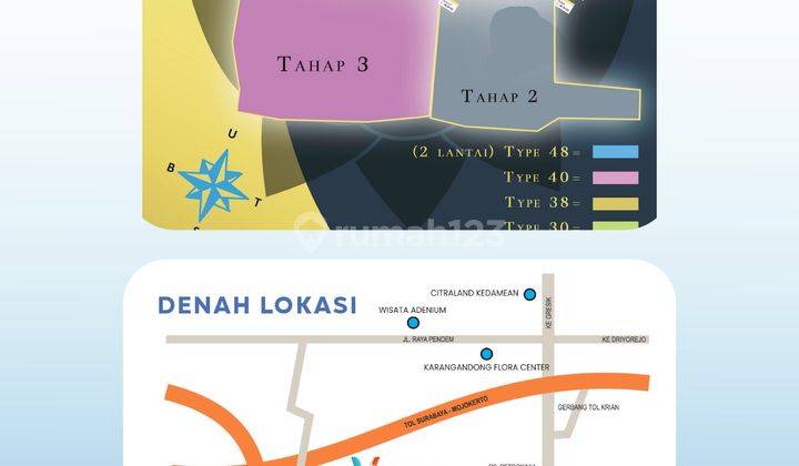 Rumah Bagus Unfurnished HGB Wringinanom, Gresik 2