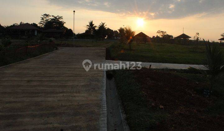 Tanah kavling ijin perumahan view pegunungan free SHM dekat Jkt 2