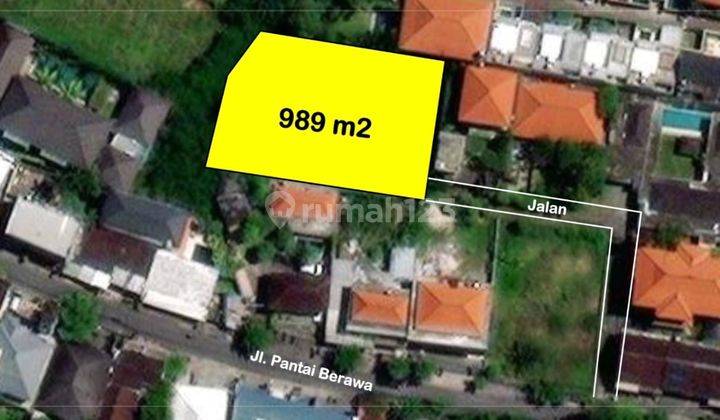 Premium land for sale on Berawa Beach near Milu Bali 1