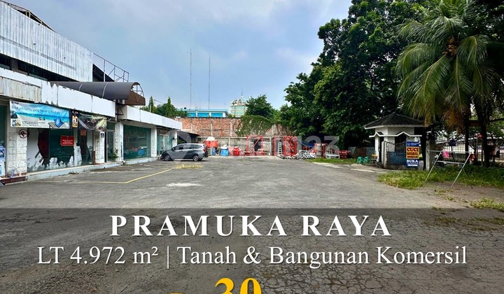 Kavling Komersil di Pramuka Raya Dijual Dibawah NJOP