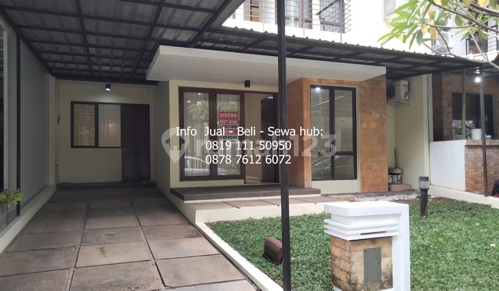 For Rent Semi-furnished House 3 Bedrooms 2 Floors 162 140 m² Near Prasetya Mulya University And Foresta Bsd