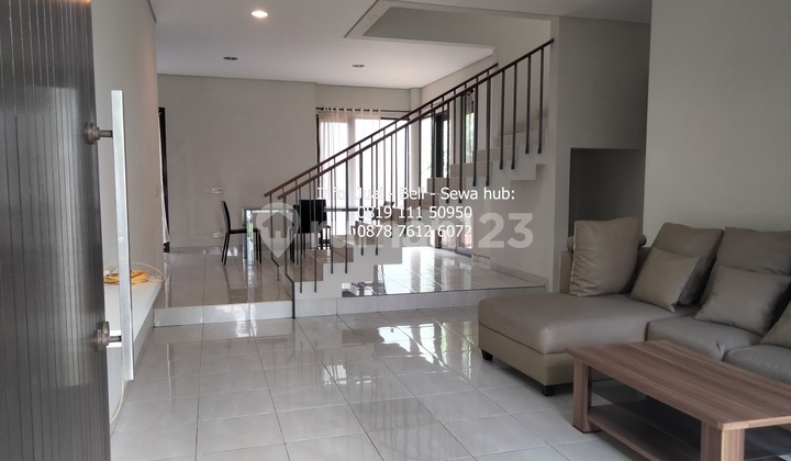 For Rent: Fully Furnished House... 3+1 Bedrooms... Land Area 180, Building Area 162 m², Nice, Near Aeon Mall BSD in Foresta Virginia Lagoon BSD.