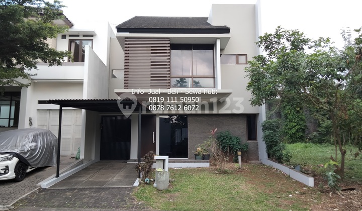For Rent: Fully Furnished House... 3+1 Bedrooms... Land Area 180, Building Area 162 m², Nice, Near Aeon Mall BSD in Foresta Virginia Lagoon BSD.
