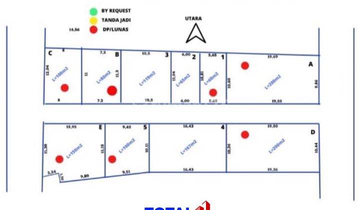 Plot of land ready to be built in Pura Demak District, West Denpasar 1