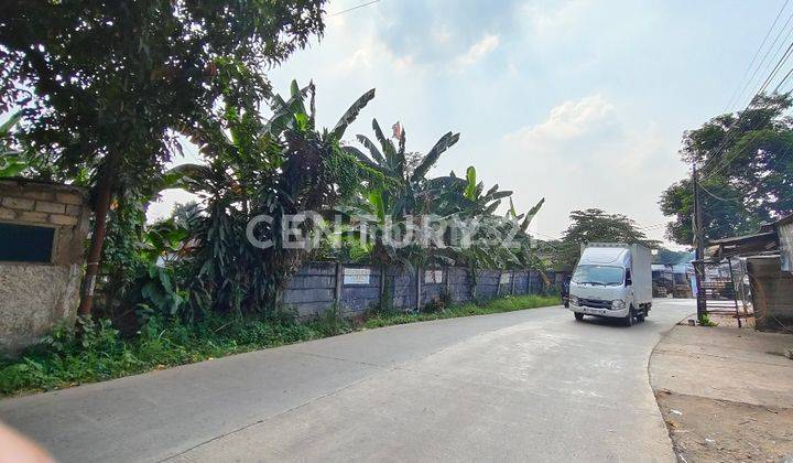 Tanah pinggir jalan raya  area strategis  Karanggan Gunung Putri Kabupaten Bogor 1