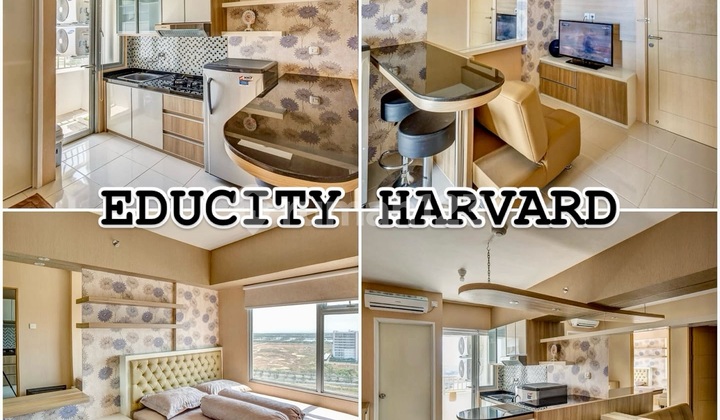 Apartment Educity Harvard Jual 2br Full Furnish Siap Huni 1