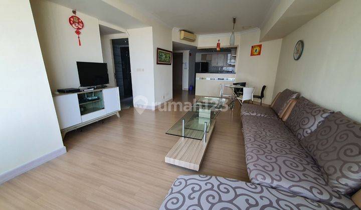 Dijual apt taman anggrek 2kt highfloor parkit renov furnished 1