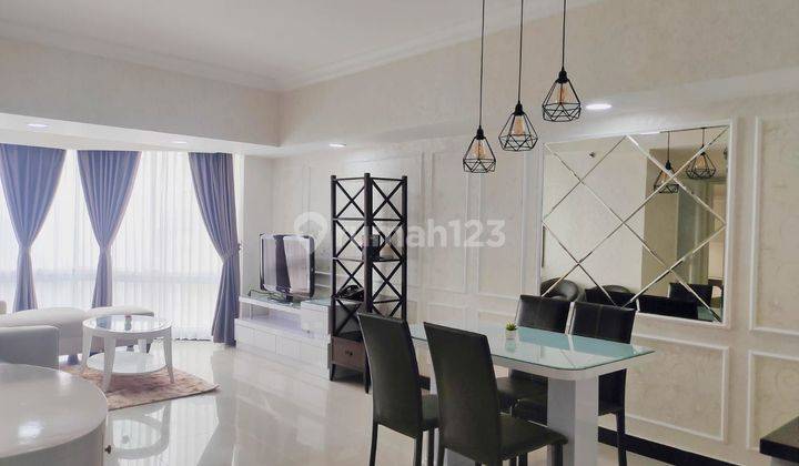 Disewakan apt taman anggrek 2kt renov modern furnish bagus view 1