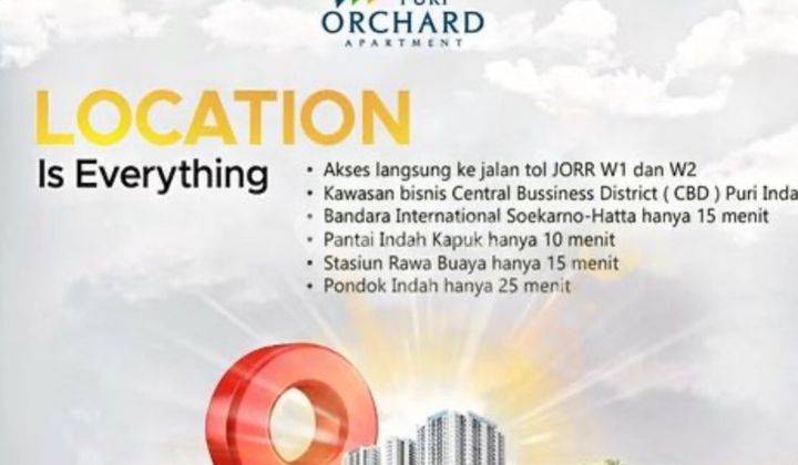 For Sales Apt Puri Orchard  1 Kamar Tidur Baru 1