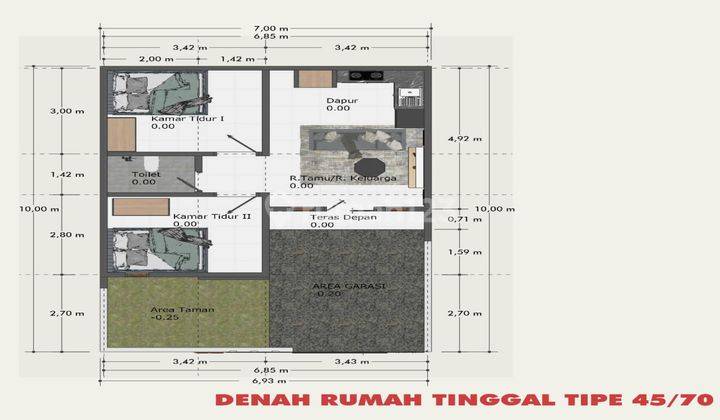 Rumah 1 Lantai Lokasi Strategis Dekat Kampus Unud Jimbaran Badung 2