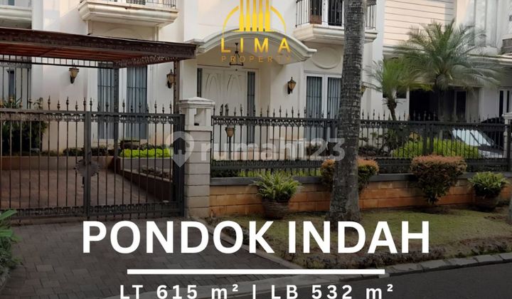 Rumah Pondok Indah 2 Lantai Taman & Carport Luas Rumah Pondok Indah 2 Lantai Taman & Carport Luas