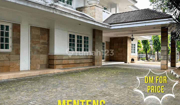 Rumah Hook Menteng 2 Lantai Embassy Area Carport Luas 1