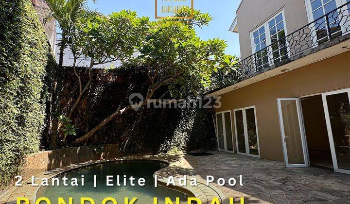 Rumah Pondok Indah 2 Lantai Ada Pool Taman Jakarta Selatan 1