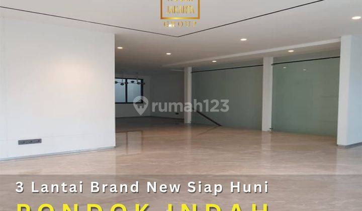 Rumah Pondok Indah Brand New 3 Lantai Prime Area 1